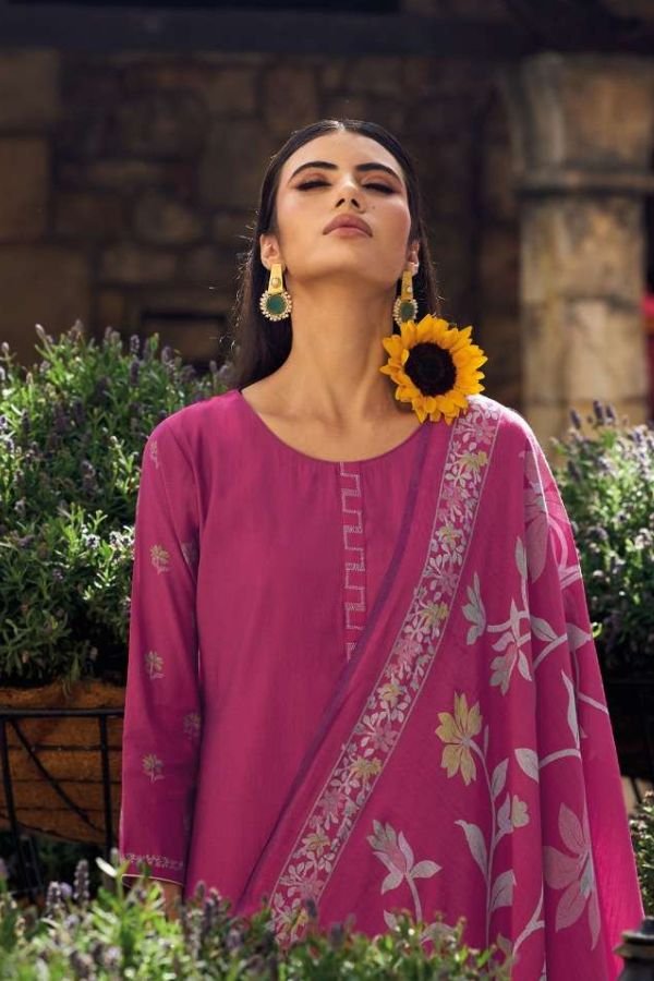 Kilory Trends Launch Zarina floral digital foil print suit Set