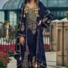 Cinderella Hasrat velvet with embroidery Winter Suit 10396
