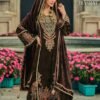 Cinderella Hasrat velvet with embroidery Winter Suit 10397