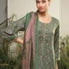Ganga Fashions Haskell 2018 Wool Pashmina Winter Suit S2018-D