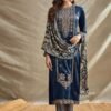 Omtex Ritha Vol 7 Pure Velvet Ladies Winter Suit 2861-B
