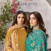 Kesar Karachi Sandhya Jam Satin Printed Ladies Suit 4Pcs Catalog