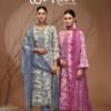 Kilory Trends Wo Noor Cotton 4Pcs Salwar Suit Set