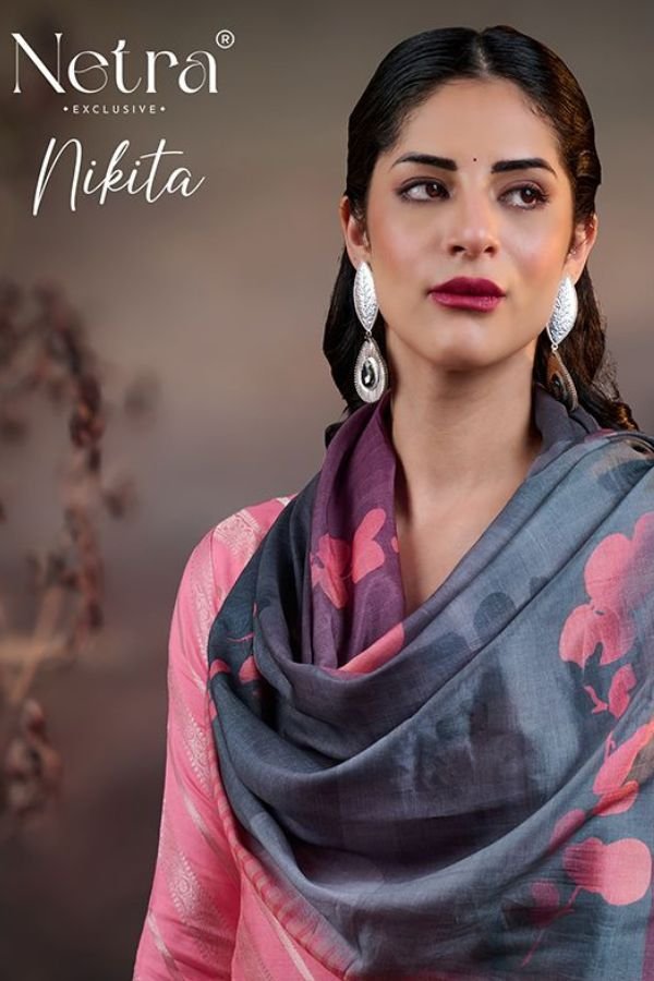 Netra Exclusive Nikita 4Pcs Silk Unstitched Suit Catalog