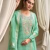 Avon Trendz Gulaabi Organza 4pcs Salwar Suit Catalog