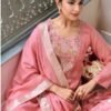 Avon Trendz Gulaabi Organza 4pcs Salwar Suit Catalog