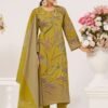 Kaavish Trends Fiona Lawn Cotton 4Pcs Salwar Suit Set