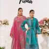 Kaavish Trends Fiona Lawn Cotton 4Pcs Salwar Suit Set