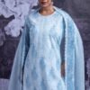 Naariti Neutrals In Blue Modal Embroidered 3pcs Suit Catalog