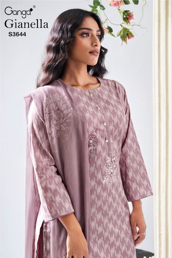 Ganga Fashion Gianella S3644 Cotton Printed 4pcs Suit Catalog