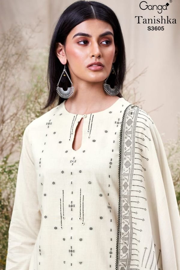 Ganga Fashion Tanishka S3605 Mul Cotton 1pcs Suit Catalog
