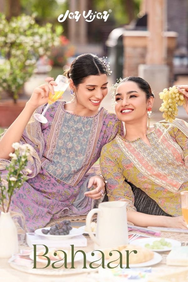 Jay Vijay Prints Bahaar Cotton 6pcs Ladies Suit Catalog