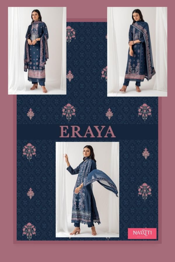 Naariti Eraya Muslin Unstitched 3pcs Ladies Suit Catalog