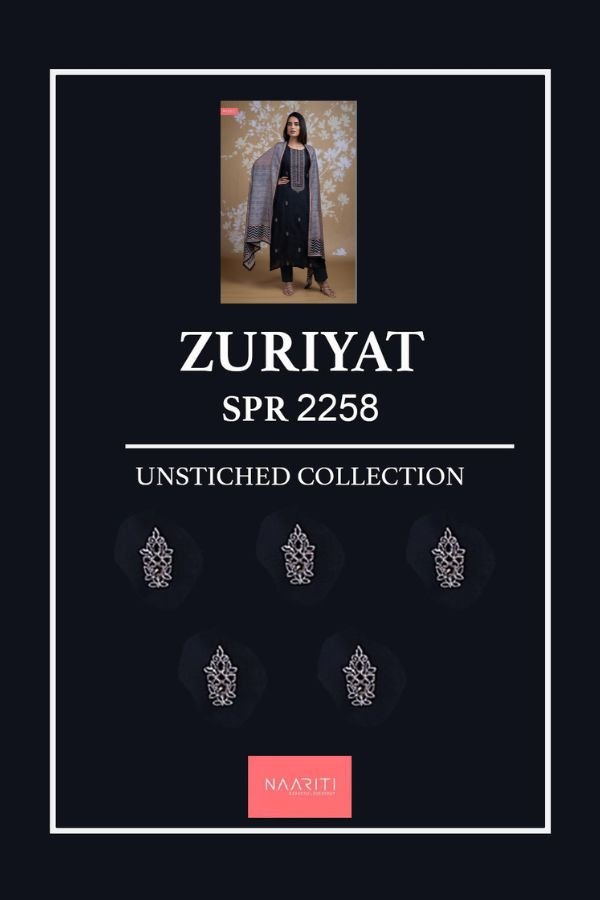 Naariti Zuriyat Muslin Unstitched 1 pcs Suit Catalog