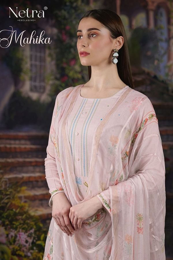 Netra Exclusive Mahika 6Pcs Linen Unstitched Suit Catalog