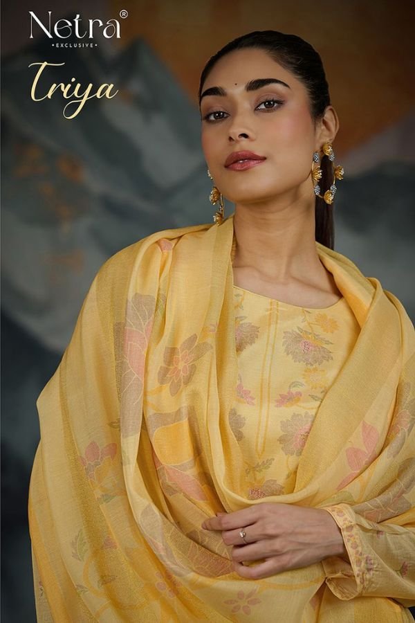 Netra Exclusive Triya 6Pcs Cotton Unstitched Suit Catalog