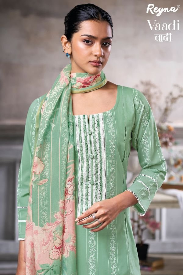 Reyna Fashion Vaadi Cotton 4 pcs Suits Catalog
