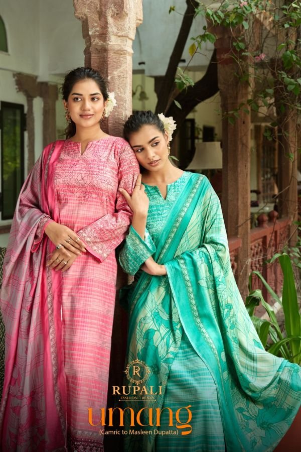 Rupali Fashion Umang Camric Cotton 4pcs Suit Catalog Set
