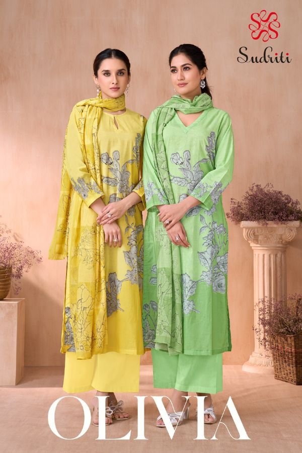 Sahiba Sudriti Olivia Cotton Lawn 6Pcs Catalog Suit