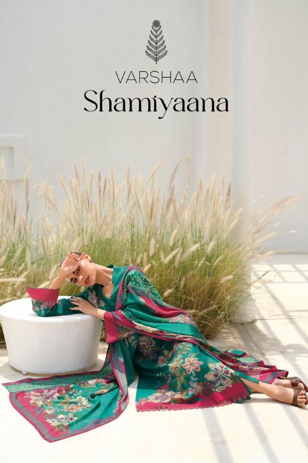 Varsha Fashion Shamiyaana Lawn Printed Suit 5Pcs Catalog
