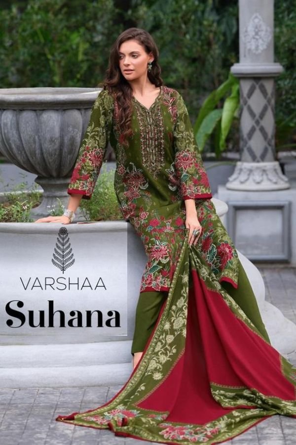 Varsha Fashion Suhana Linen Cotton 4pcs Ladies Suits Catalog