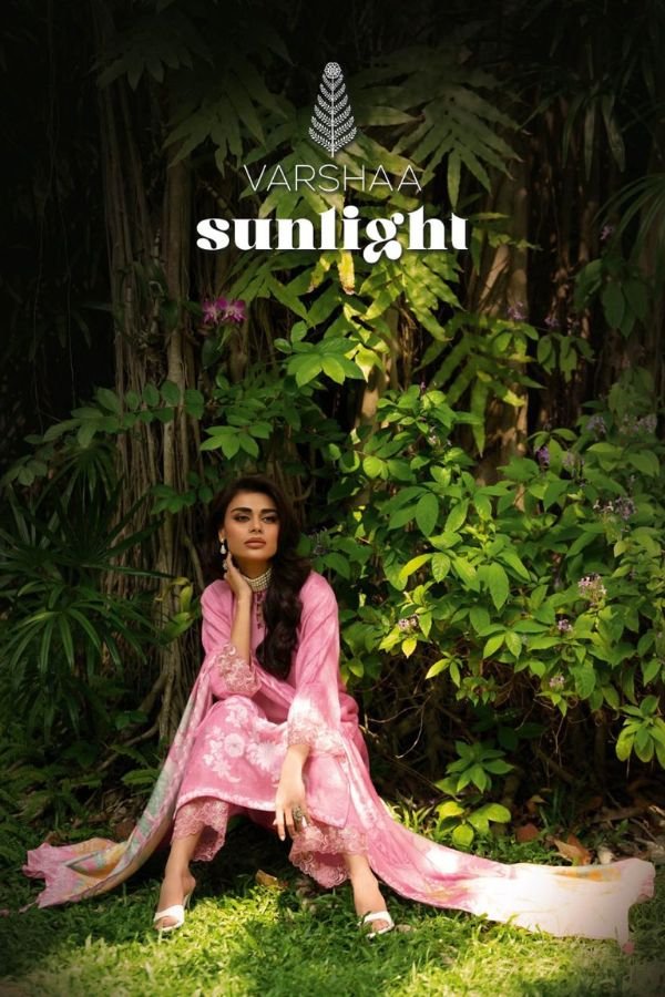 Varsha Fashion Sunlight Muslin 4pcs Ladies Suits Catalog
