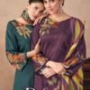 Kesar Karachi Daizy Jam Satin Ladies Suit 4Pcs Catalog