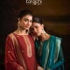 Kesar Karachi Kervin Silk Ladies Suit 4Pcs Catalog