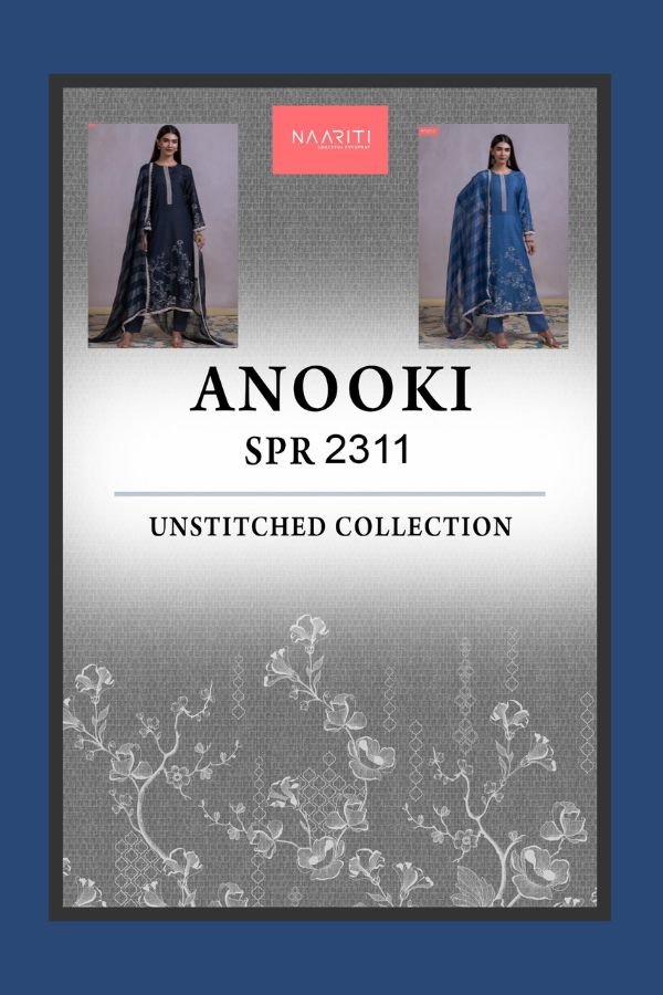 Naariti Anooki Muslin Unstitched 2pcs Ladies Suit Catalog