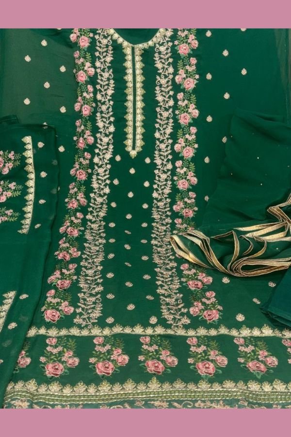 Bela Fashion Presia Georgette With Embroidery Work Solo Suit