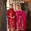 Kesar Karachi Kervin Silk Ladies Salwar Suit 4Pcs Catalog