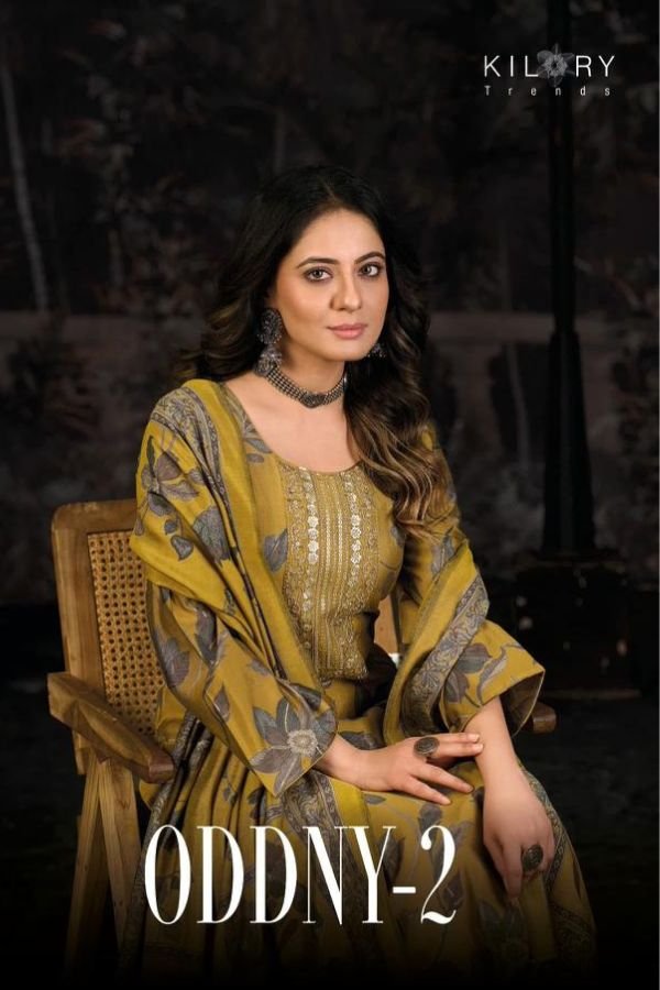 Kilory Trends Oddny-2 Pure Muslin 6Pcs Salwar Suit Set