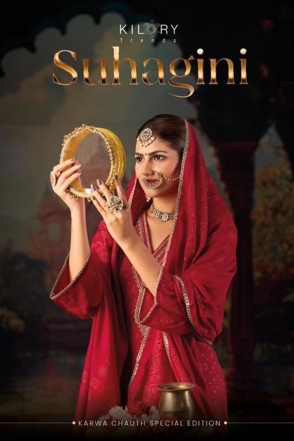 Kilory Trends Suhagini Muslin Silk 4Pcs Salwar Suit Set