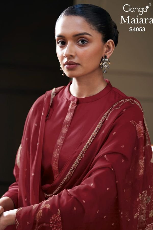 Ganga Fashion Maiara S4053 Cotton Silk 4pcs Suit Catalog