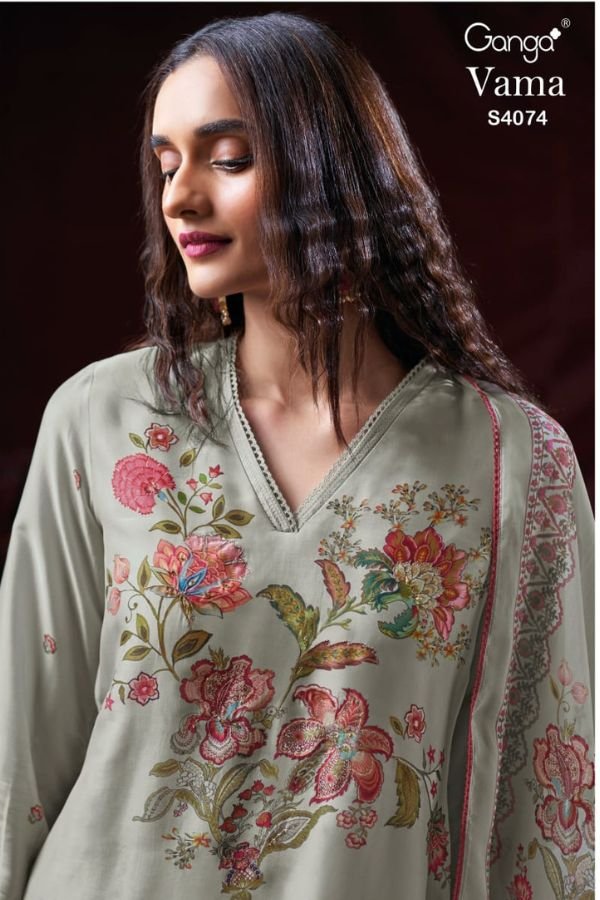 Ganga Fashion Vama S4074 Pashmina Winter 2pcs Suit Set