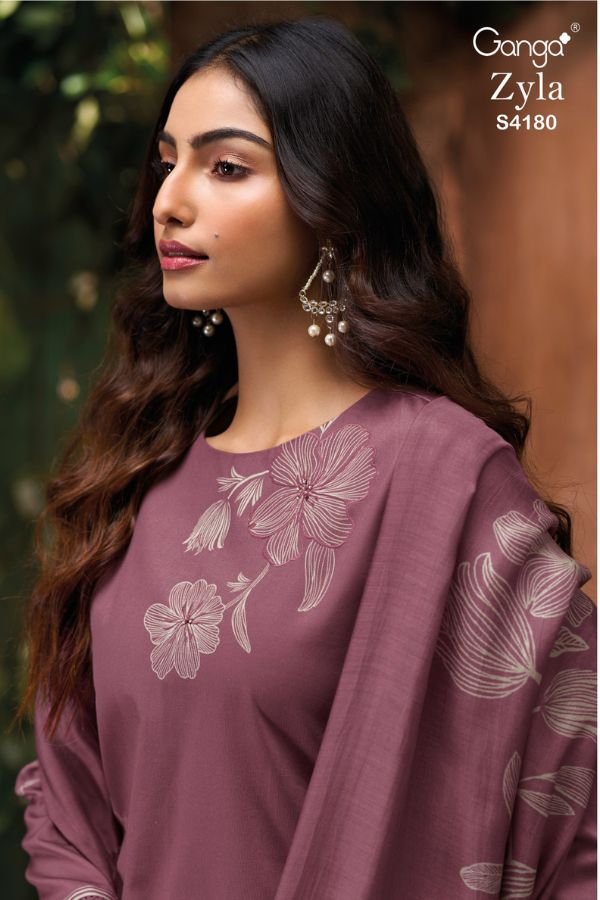 Ganga Fashion Zyla S4180 Winter 4pcs Suits Catalog