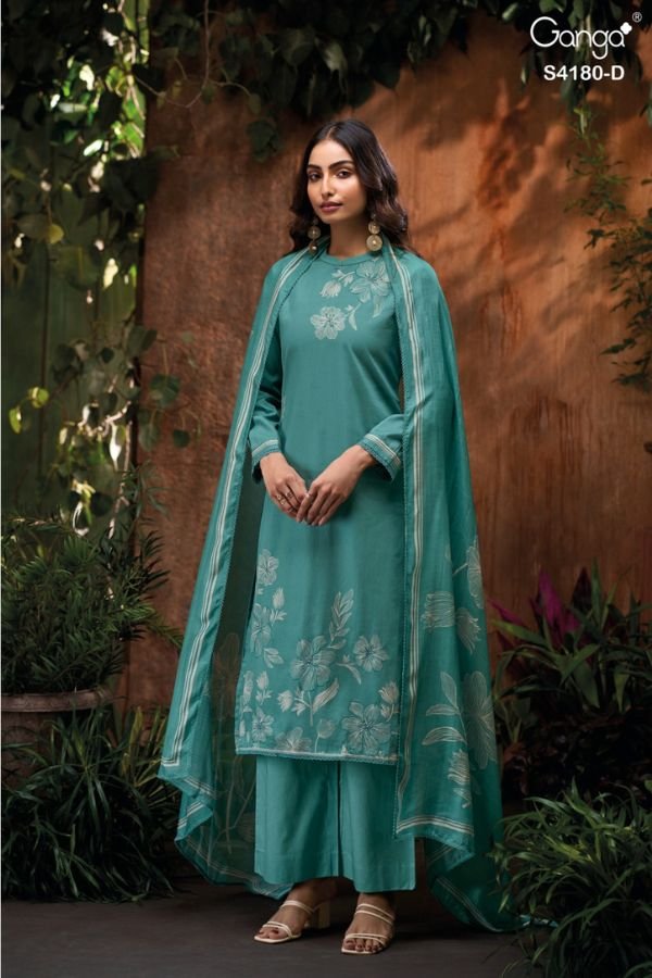 Ganga Fashion Zyla S4180 Winter 4pcs Suits Catalog