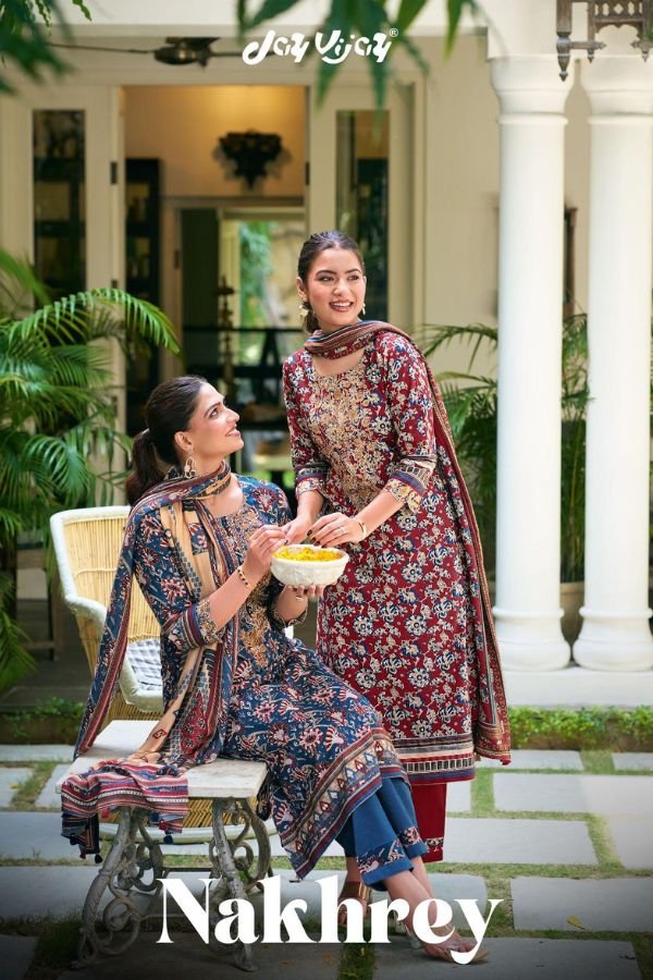 Jay Vijay Prints Nakhrey 6pcs Ladies Suit Set