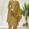 Kesar Karachi Mahiya Silk Pashmina 4pcs Salwar Suit Catalog