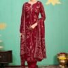 Kesar Karachi Mehtab Pashmina 4pcs Winter Salwar Suit Set