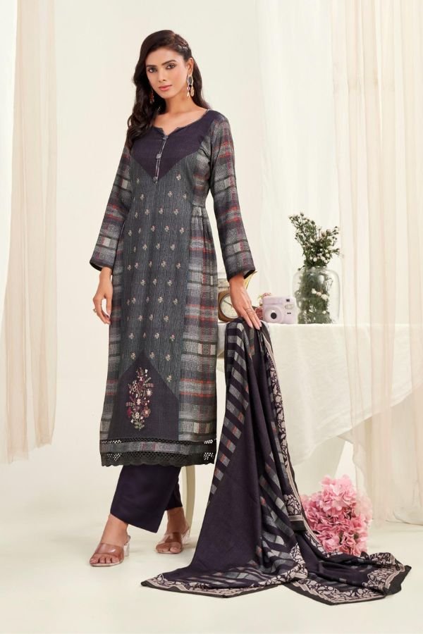 Kesar Karachi Naina Pashmina 4pcs Winter Salwar Suit Catalog