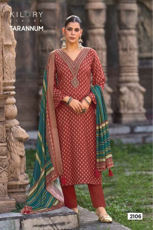 Kilory Trends Tarannum Pashmina 6pcs Winter Suit Catalog