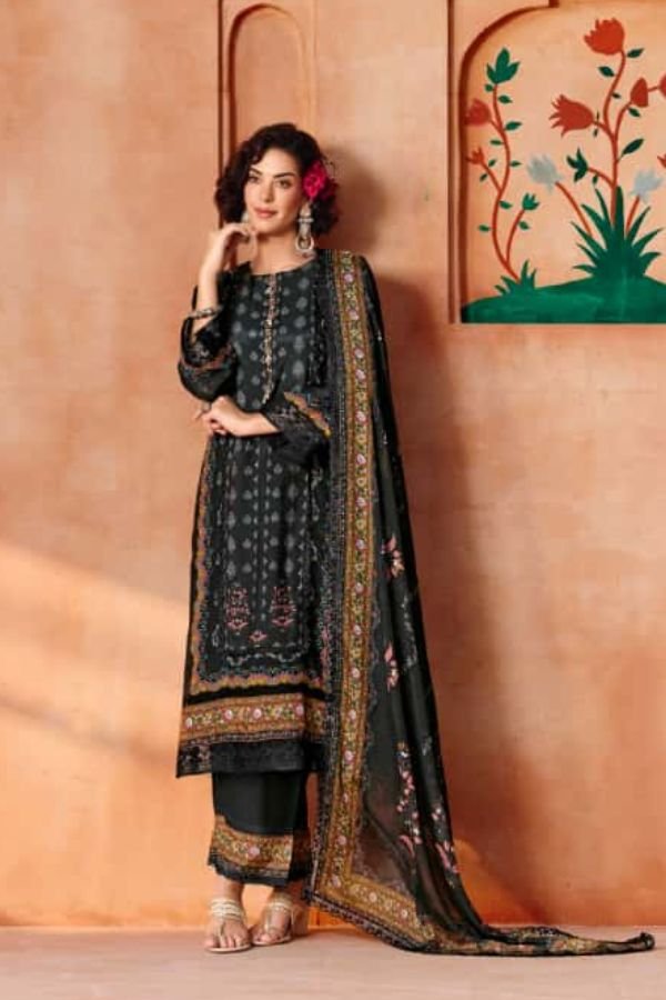 Kimora Fashion Heer Ishqia Pashmina 6pcs Suits Catalog