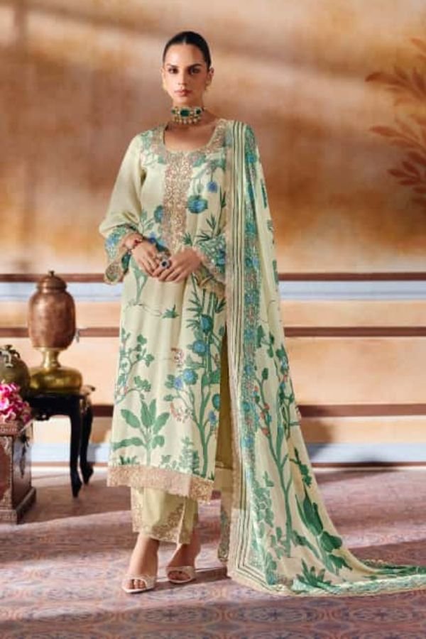 Kimora Fashion Heer Shayri Pashmina 6pcs Suits Catalog