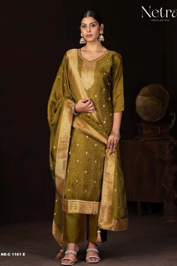 Netra Exclusive Jitika Ladies 6Pcs Unstitched Suit Catalog