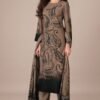 Omtex Olive Pashmina 4pcs Winter Salwar Suit Full set