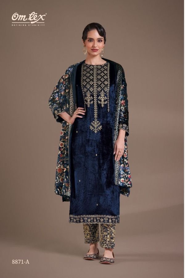 Omtex Ritha Vol 29 Velvet 4pcs Winter Salwar Suit Full Set