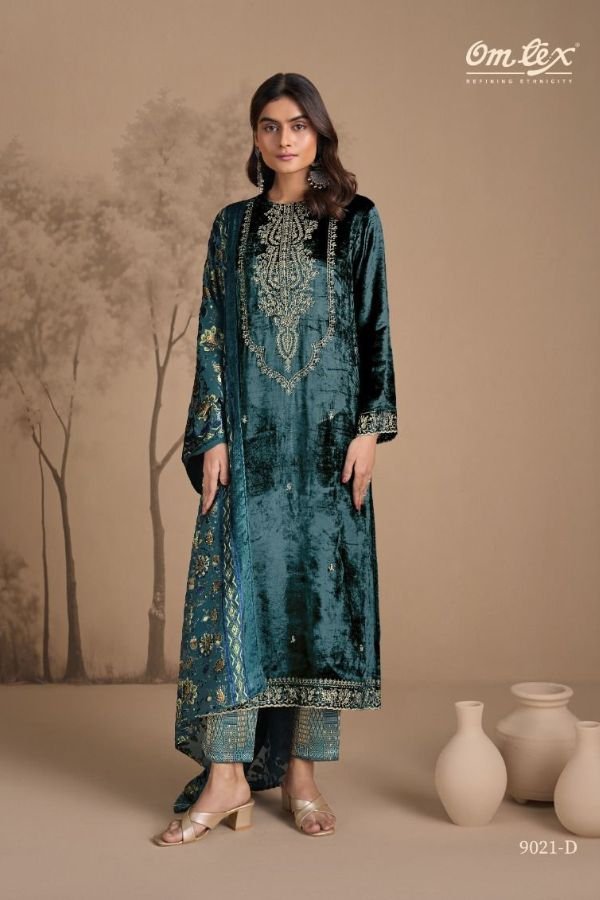 Omtex Ritha Vol 33 Velvet 4pcs Winter Salwar Suit Full Set