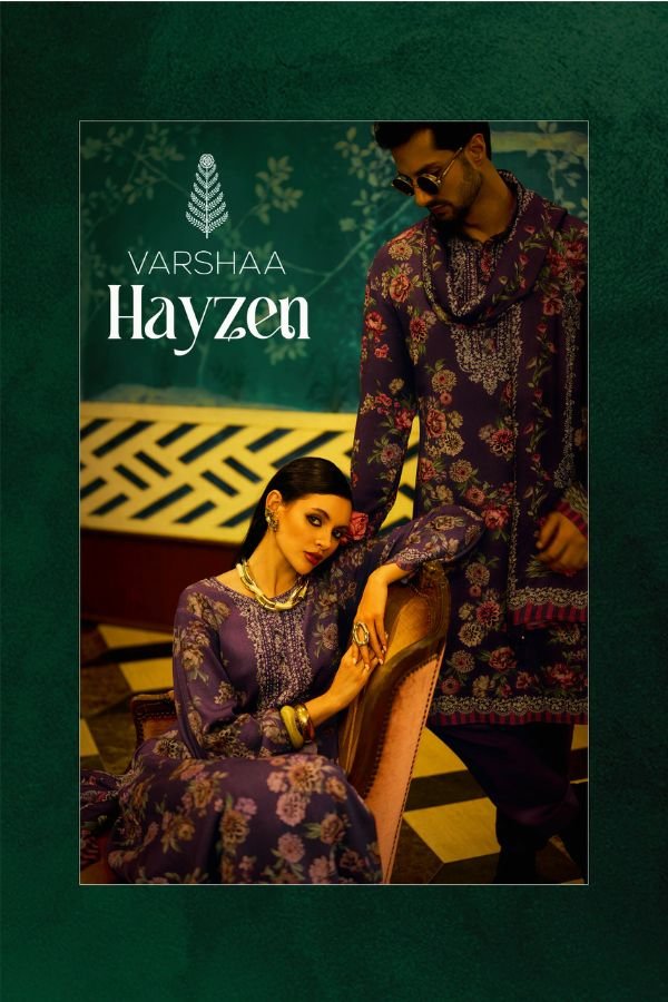 Varsha Fashion Hayzen Pashmina 5Pcs Suit Winter Set