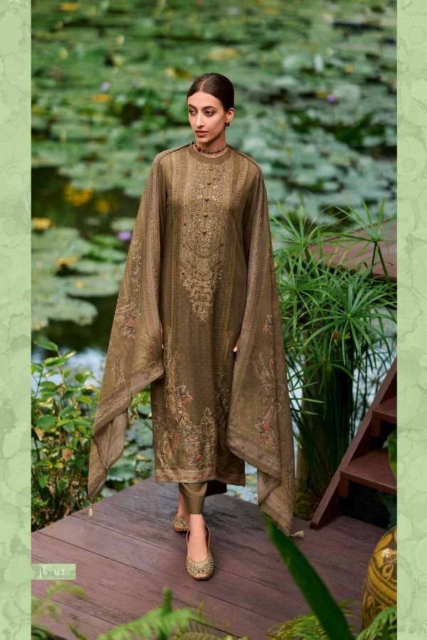 Varsha Fashion Jazba Pashmina 4Pcs Suit Winter Collection Set